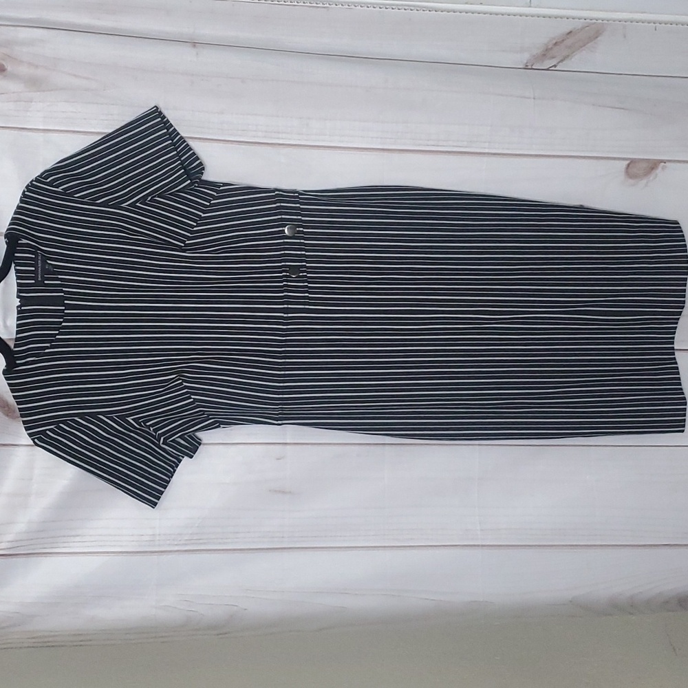 Banana Republic Striped Button Dress Size 10